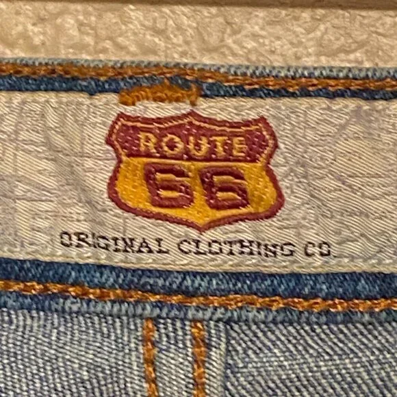 Vintage Route 66 Denim Jeans Stretch 5-Pocket Women's Size 13/14 - Picture 5 of 7